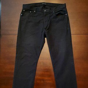 Banana Republic 35x30 Men's Slim Fit Jeans - Dark Gray Houndstooth